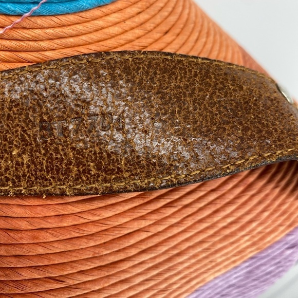 Fossil Sz Small Brown Silver Leather Concho Belt - Picture 7 of 8